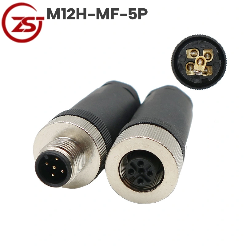 Đầu nối cảm biến M12 5 chân chống nước IP67 A-Code ZSJ M12H-MF-5P - Phụ Kiện Điện Tử.Com.vn Đầu nối cảm biến M12 5 chân chống nước IP67 A-Code ZSJ ~ Kiểu dáng: Đầu nối đực+cái M12H-MF-5P, Đường kính dây: Ø4-6mm(PG7)