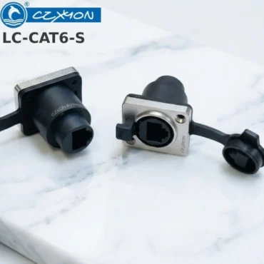 Đầu nhân nối mạng RJ45 chống nước IP65 lắp bảng điều khiển CZXYON LC-CAT6-S thẳng - Phụ Kiện Điện Tử.Com.vn