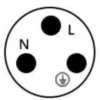 Đầu nối điện chống nước chữ T IP68 chính hãng E-Weichat EW-M20T - 3 chân