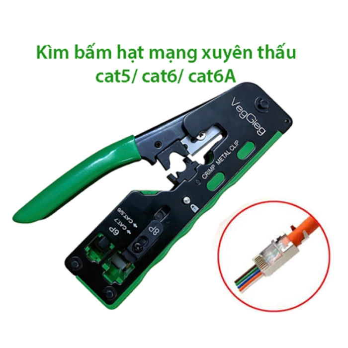 Kìm mạng xuyên thấu Veggieg V-E111 2 Kìm mạng xuyên thấu Veggieg V-E111 2