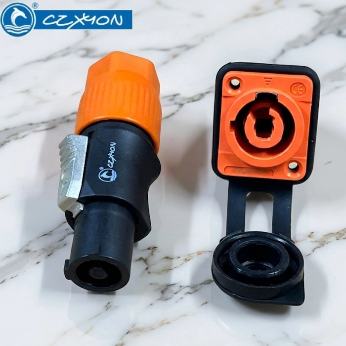 Đầu nối nguồn PowerCON CZXYON 250V/20A – Phích cắm & Ổ cắm công nghiệp có khóa - Phụ Kiện Điện Tử.Com.vn Phích nguồn công nghiệp có khoá xoay