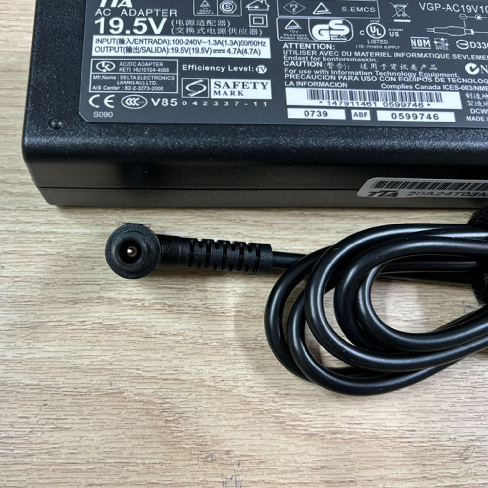 Bộ nguồn DC 19.5V-4.7A 90W chân kim 6.5x4.4mm chính hãng TTA - SO90 dùng cho màn hình LG, laptop Sony - Phụ Kiện Điện Tử.Com.vn