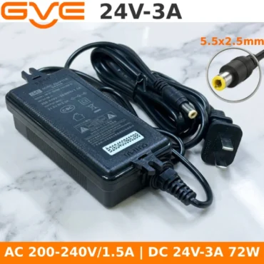 Nguồn DC 24V chính hãng GVE Guanyuda GM66-240300-D ~ Nguồn ra dc: 24V-3A