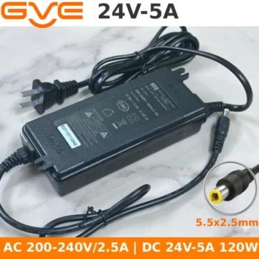 Nguồn DC 24V chính hãng GVE Guanyuda GM126-240500-D ~ Nguồn ra dc: 24V-5A