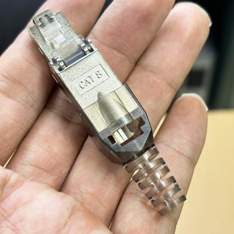 Đầu bấm mạng không cần kìm CAT8 15