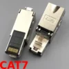 Đầu bấm mạng RJ45 Cat6A không cần kìm (Tool Free) – vỏ kim loại chuôi nhựa - Đầu bấm CAT7