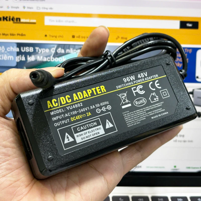 Nguồn DC Adapter 48V-2A YU4802 8 Nguồn DC Adapter 48V-2A YU4802 8