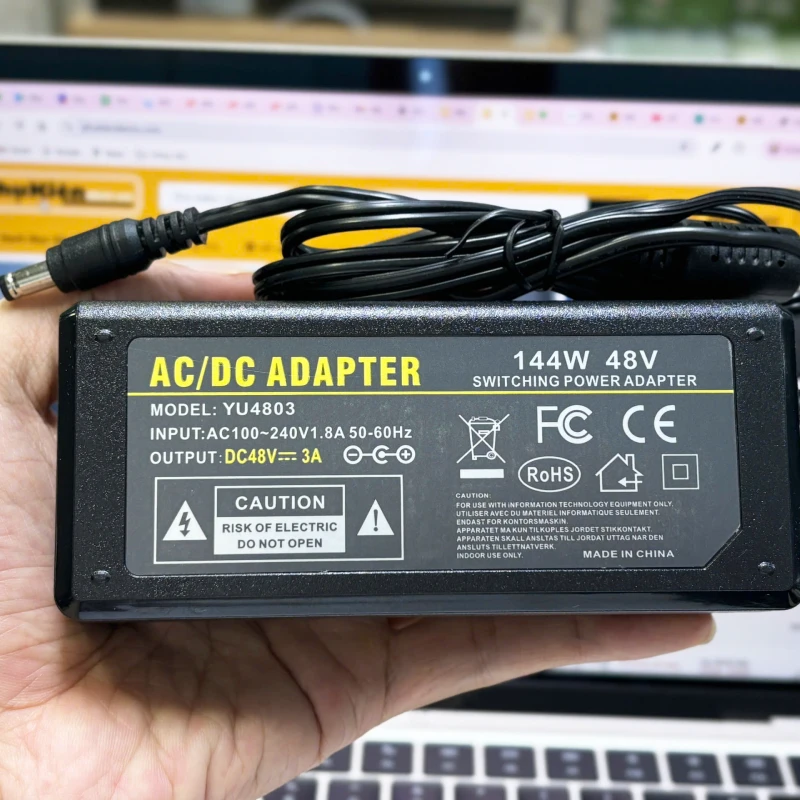Nguồn DC Adapter 48V-3A YU480 4 Nguồn DC Adapter 48V-3A YU480 4