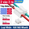 Cầu đấu nối dây điện nhanh 2 vào 2 ra, 3 vào 3 ra 10A 220V - Gói 50c 2-2 đồng CH-2C