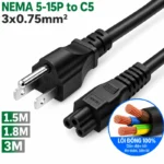 Cáp nguồn 3 chân Nema 5-15P sang C5 0