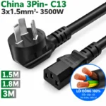 Cáp nguồn China 3Pin- IEC320 C13 3x1.5mm 0
