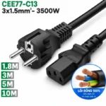 Cáp nguồn EU CEE 77- C13 3x1.5mm 0