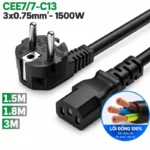 Cáp nguồn EU CEE 77- IC13 3x0.75mm 0