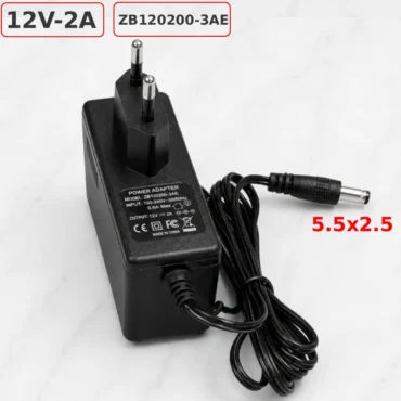 Home Full Width - Phụ Kiện Điện Tử.Com.vn Nguồn DC Adapter 12V-2A ZB120200-3AE chân tròn