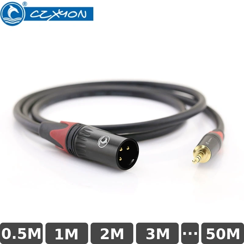 Cáp âm thanh DIY 3.5mm ra Canon XLR Male CZXYON Cáp âm thanh DIY 3.5mm ra Canon XLR Male CZXYON
